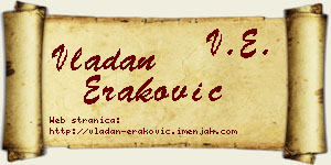 Vladan Eraković vizit kartica